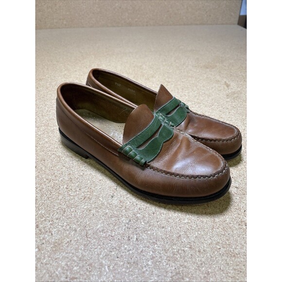 GH Bass Weejuns Two Tone Leather Penny Loafer Men US 9 Preppy main image 4